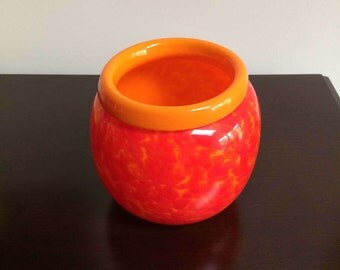 Hand Blown Art Glass Bowl