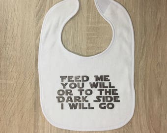 Star Wars Terry Knit Bib, Star Wars Baby Bib, Star Wars Baby Gift, Jedi Onesie, Star Wars Baby Clothes, Rebel Aliance Onesie