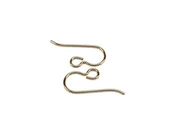 Titanium Hooks, French Hooks Pure Titanium, No Nickel Ear Wires, Hypoallergenic Ear Hooks, Surgical Grade 1 Titanium DIY Replacement Hooks