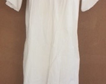 1930's French Linen Nightshirt/Camisole with C.F.. Embroidered Initials