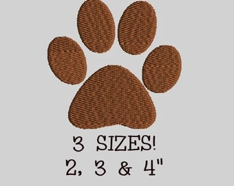 Buy 1 Get 1 Free! Dog Paw Embroidery Design Dog Footprint Embroidery Design Animal Paw Embroidery Design Animal Footprint Embroidery Design