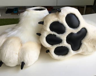 CUSTOM indoor fursuit foot paws - Made to order! YOU PICK colors, patterns, etc!