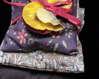A Set of 3 Lavender Sachet Filled Pillows For Drawers and Linens