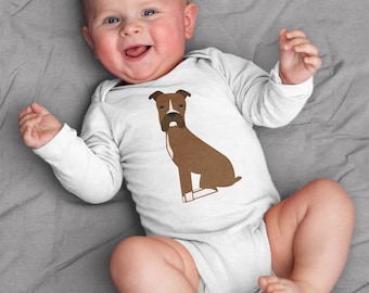 Boxer baby boy clothes, baby boy bodysuit, Boxer baby romper, baby gift