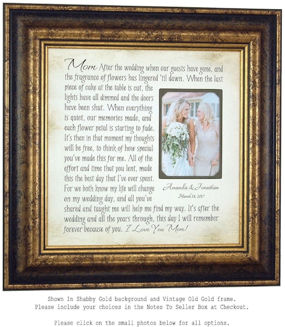 Mother Of The Bride Photo Frame Wedding T For Mother Of
