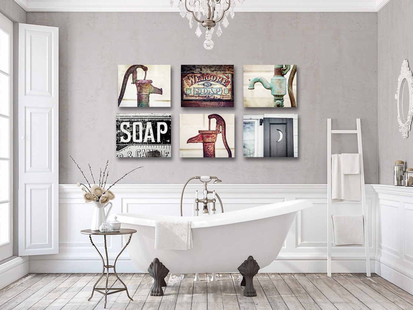 Artwork for Rustic Bathroom Wall Decor Farmhouse Bathroom