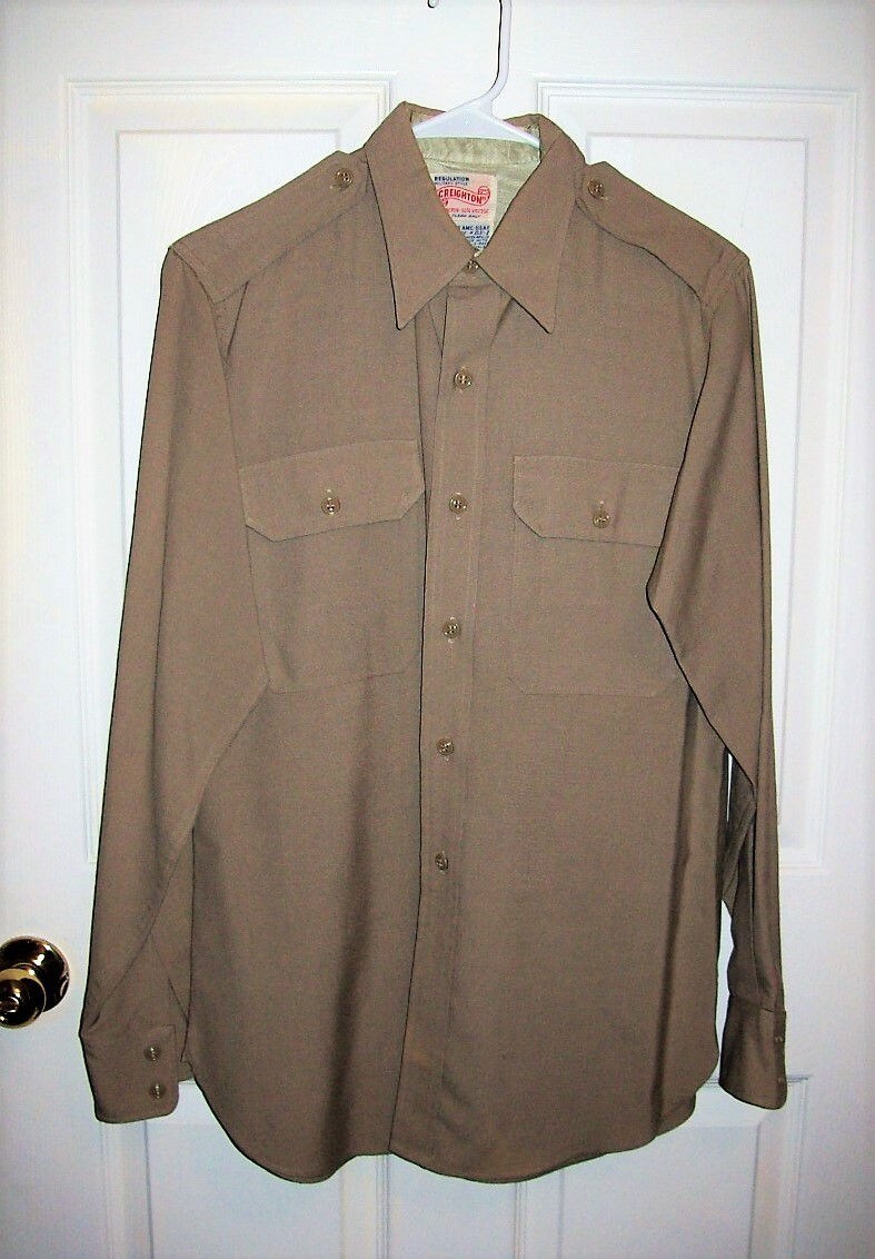 old khaki long sleeve shirts