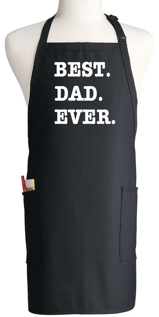 Customized Apron For Men Best Dad Ever Novelty BBQ Aprons