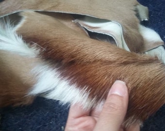 Crafts - Lot of Leather Scraps - DEER HIDE END scraps - Approz 4-6 oz Lots - Soft!