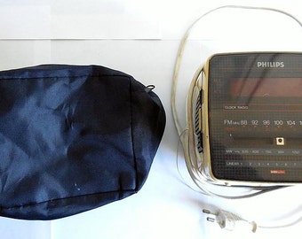 Philips Magnavox Alarm Clock w/ Radio D-3110- Retro Style Very Cool