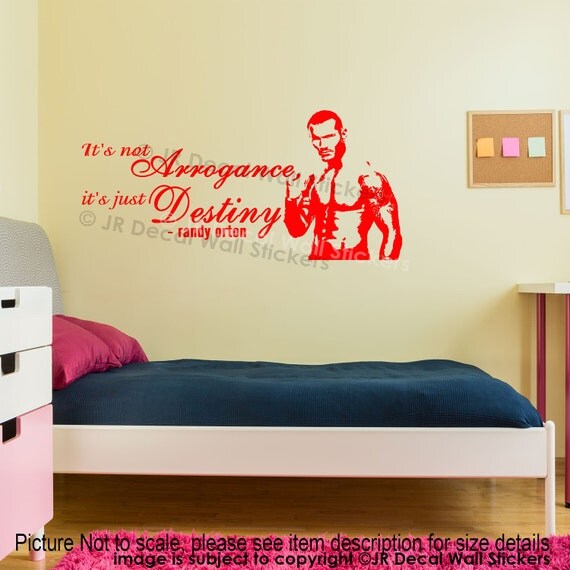 randy orton wall sticker wwe champion wrestling quotes wall decal gym sports art boys room decor - Wrestling Bedroom Decor randy orton wall sticker wwe champion wrestling quotes wall decal gym sports art boys room decor - Wrestling Bedroom Decor