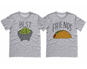Best Friends Guac And Taco Shirt, Duo Matching Partner, Taco Tuesday, BFF Shirts, Guacamole Shirt, Couples shirt