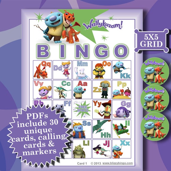 Wallykazam 5x5 Alphabet Bingo Printable PDFs Contain wallykazam-5x5-alphabet-bingo-printable-pdfs-contain