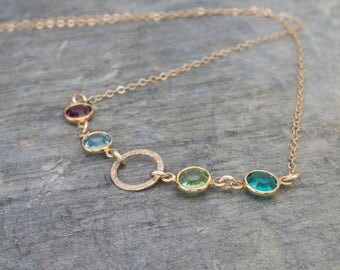 Grandma necklace Mothers necklace Birthstone necklace Family necklace Mothers birthstone necklace Personalized grandma gift mom jewelry