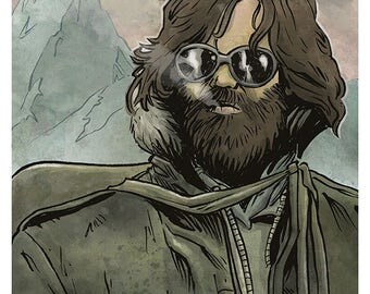 Pin Up Girl VS The Thing Art Print Spider Head 50's