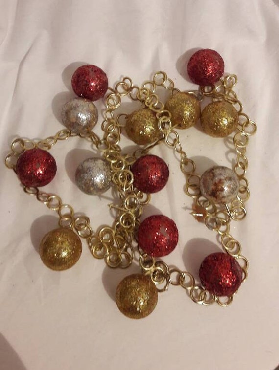 vintage christmas bauble garland christmas tree decorations vintage christmas bauble garland christmas tree decorations