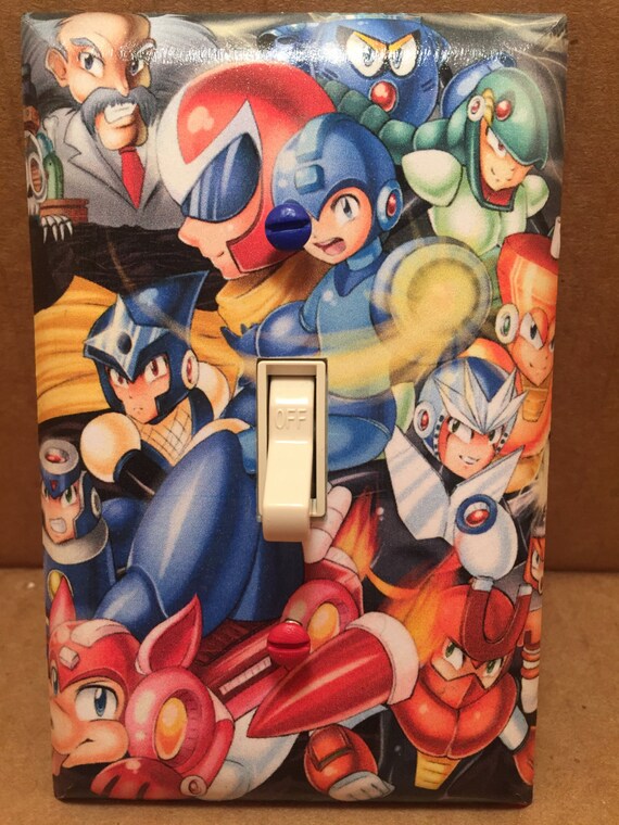 Megaman Light Switch Cover Handmade Nintendo