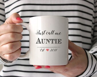 New Aunt Mug, Baby Announcement Mug for Aunt, Pregnancy Announcement Mug for Aunt, Baby Reveal Mug for Auntie, Baby Reveal Mug, New Auntie