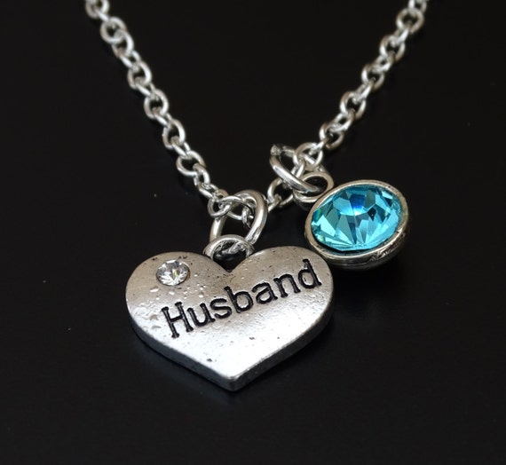 Items similar to Husband Necklace, Husband Charm, Husband Pendant
