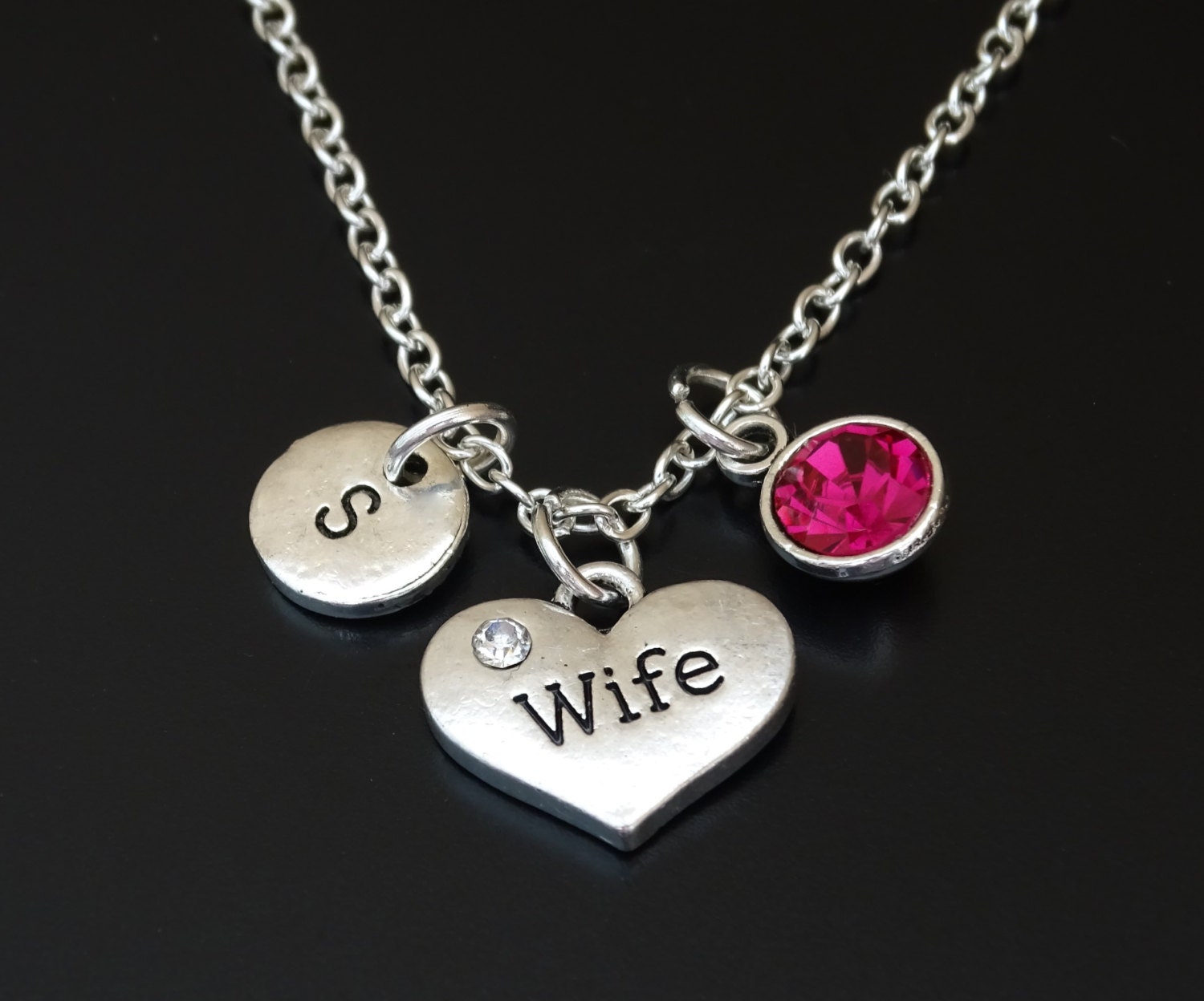 Wife Necklace Wife Jewelry Wife Charm Wife Pendant Wife