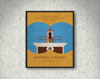 Moonrise Kingdom Movie Poster Print, Home Decor, Print Art Poster