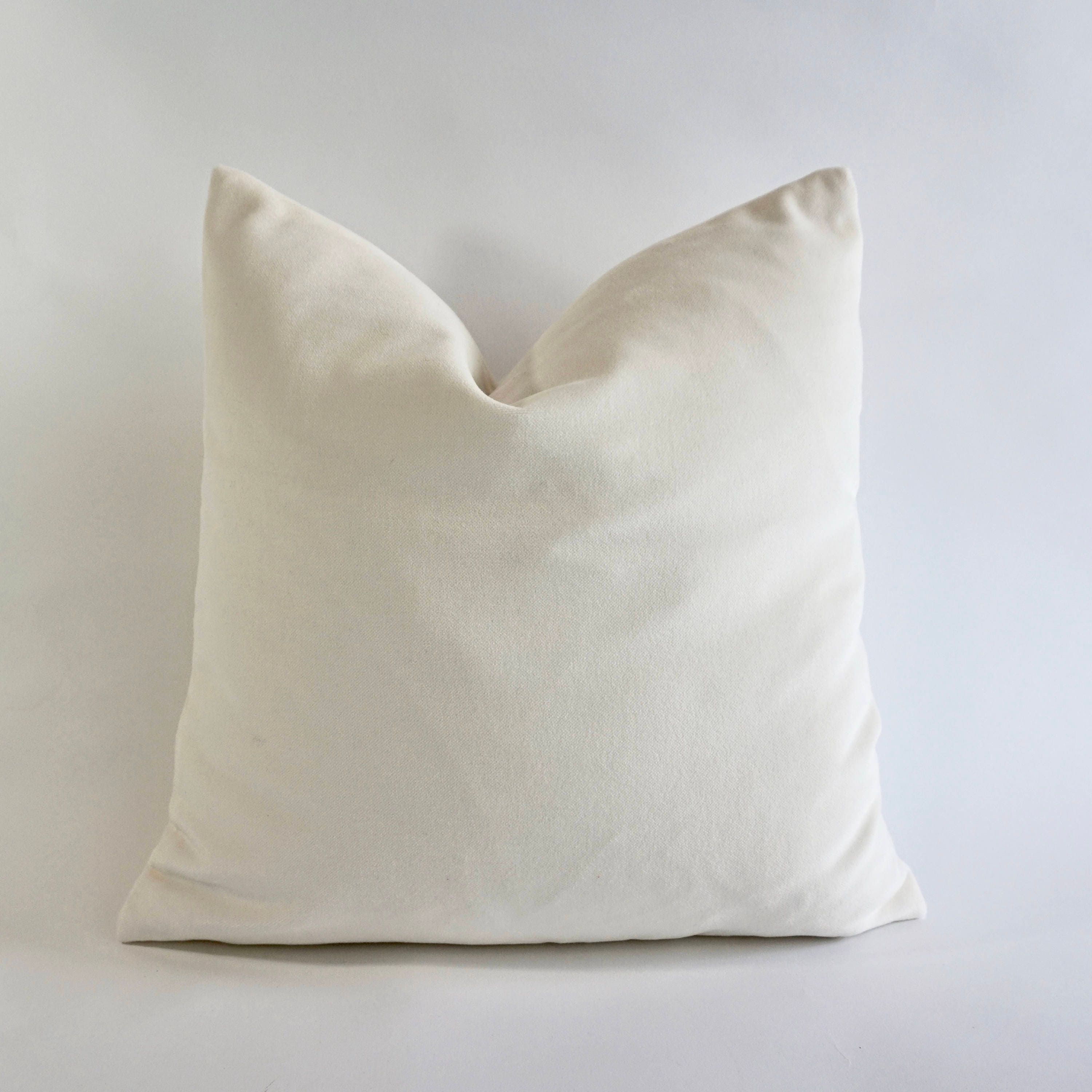 white pillow covers