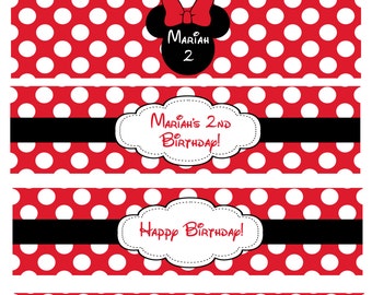 minnie mouse labels etsy