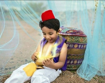 Aladdin costume (3pc set) - Birthday Party- Disney Cruise -Outfit- Disney Costume- Jasmine Costume- Aladdin Outfit- disney Outfit 12M to 7Y