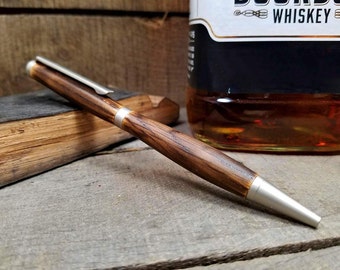Whiskey Barrel Wood - Whiskey Barrel Pen - Wooden Pen - Wood Pen - Wooden Gift - Wood Gift - Ballpoint Pen - Writing Pen - Ballpoint Pen