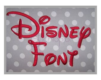 Disney Embroidery Font Set .5" 1" 1.5" 2" 2.5" 3″ - Machine Embroidery Font Disney Embroidery Alphabet BX Fonts 11 Formats Instant Download