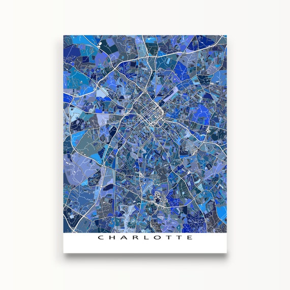 City map Charlotte North Carolina