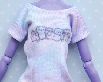 Monster doll clothes Handmade CATS T-shirt fits EAH\MH