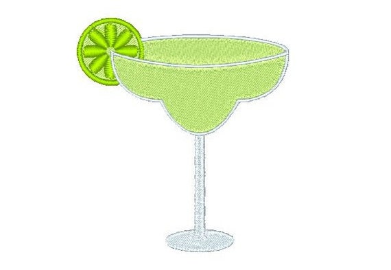 Margarita cocktail machine embroidery design party drink Margarita cocktail machine embroidery design party drink