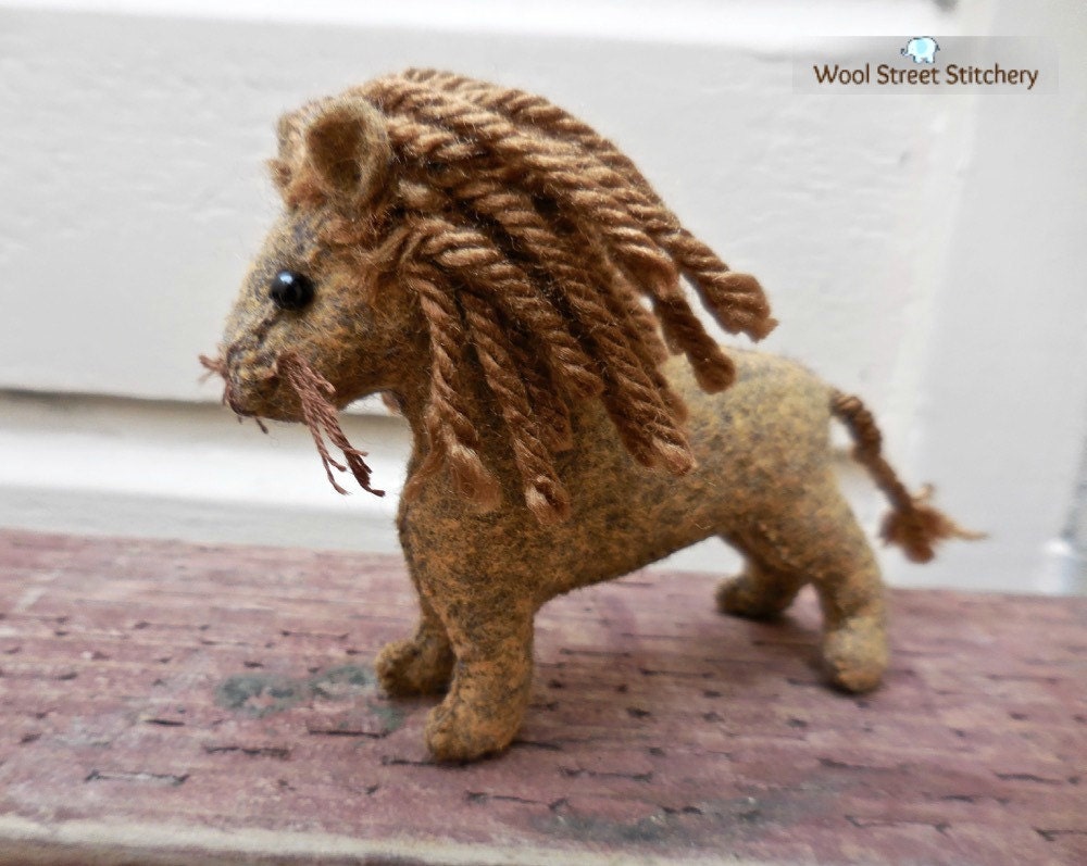 small stuffed lion toy