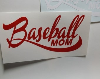 Baseball Mom Decal- window decal-laptop decal-mug decal-Yeti decal- personalize decal-Baseball car window decal