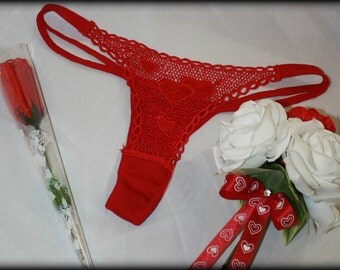 Red Panty Rose or Bouquet for Valentine's Day, Birthday, Just Because...