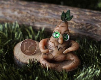 Mandrake. Mandrake root. Doll mandrake root. Witch. Fairy-tale characters. Forest Spirit. Witch House.
