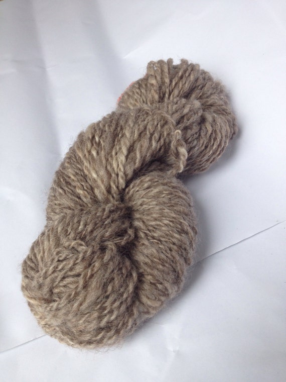 Handspun Cotswold Yarn / Natural Gray Undyed NY State Cotswold