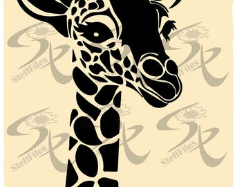 Download Giraffe drawings | Etsy