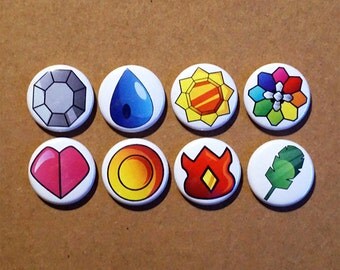 Pokemon Badges pinbacks buttons 1"