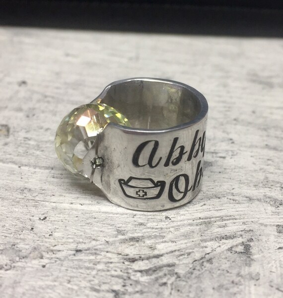 Stethoscope ID Ring Custom & Handmade