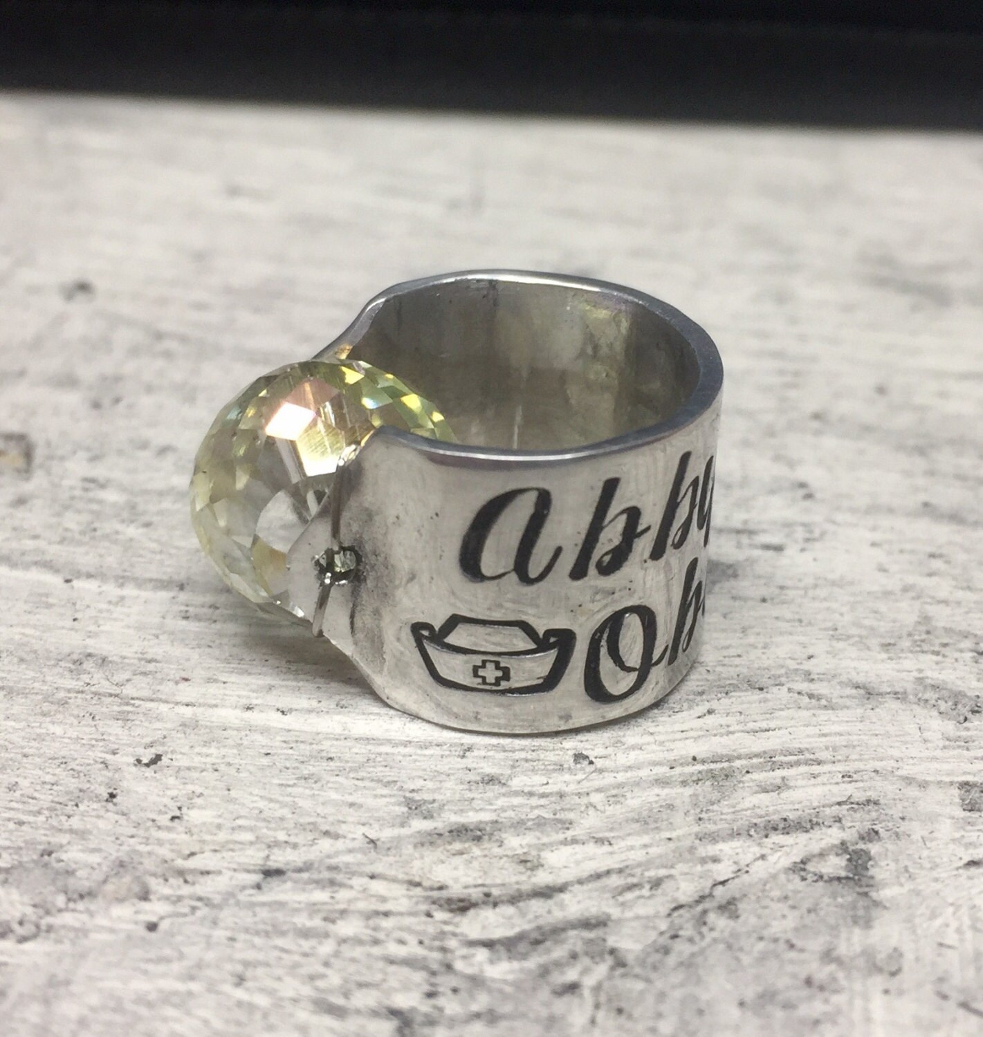 Stethoscope ID Ring Custom & Handmade