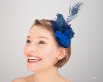 Fascinator Blue Velvet