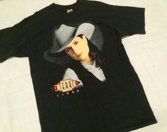 Vintage Terri Clark concert shirt mens xl 80s 90s country music artist poor poor pitiful me