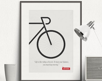 Poster Quote - Albert Einstein - Art Print, Minimalist Poster, Quote Poster Print, Illustration, Inspirational Quote, Wall Art Print - SG015
