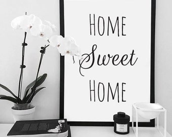 Poster "home sweet home" + framework