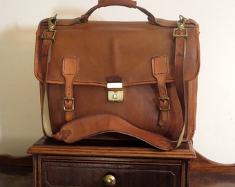 boulder ridge leather briefcase