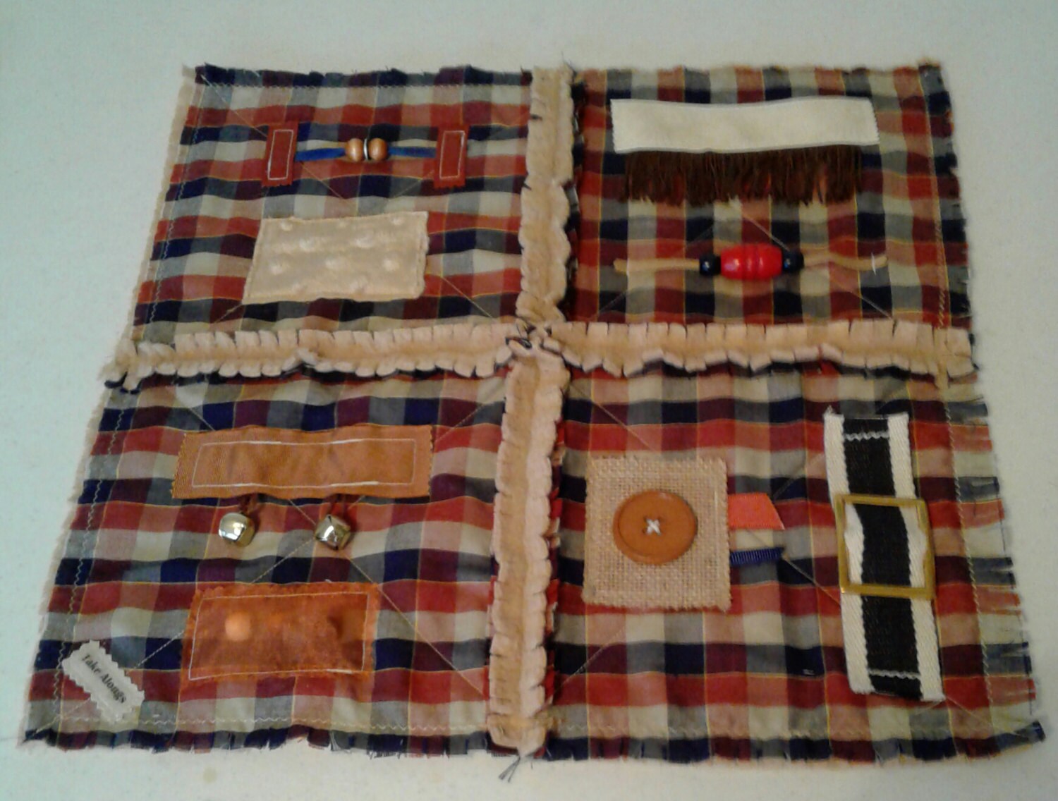 Fidget Mat for Alzheimer's Dementia Patients Rag Quilt