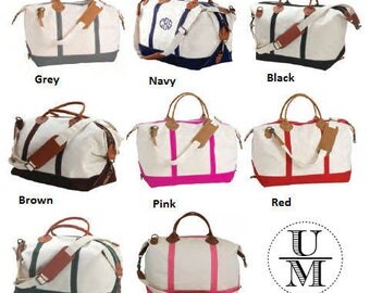 Weekender Bag, Monogram Bag, Personalized Bag