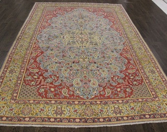 Traditional Persian Shahreza Rug
